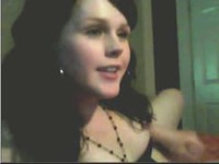 Amateur shemale fondles her dick on cam